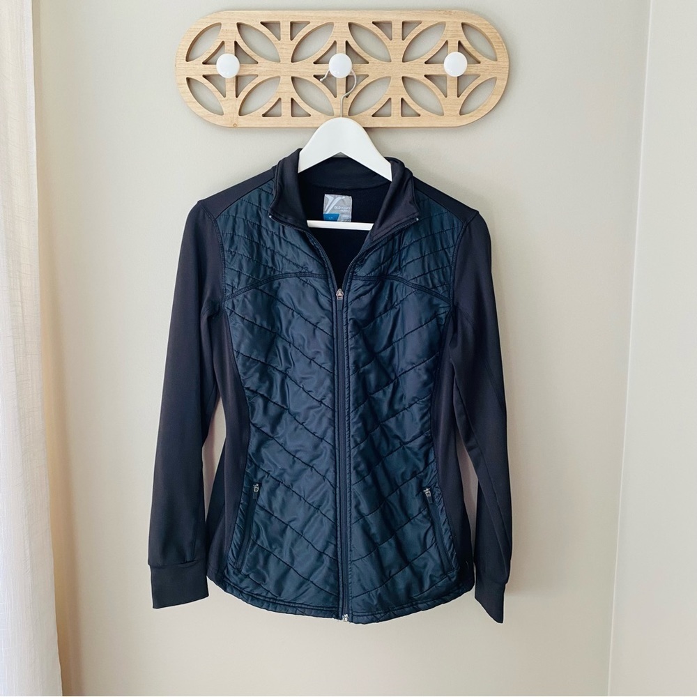 Old Navy Zip Up Work Out Jacket Black Sz Small